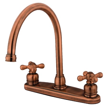 A large image of the Kingston Brass KB72.AXLS Antique Copper