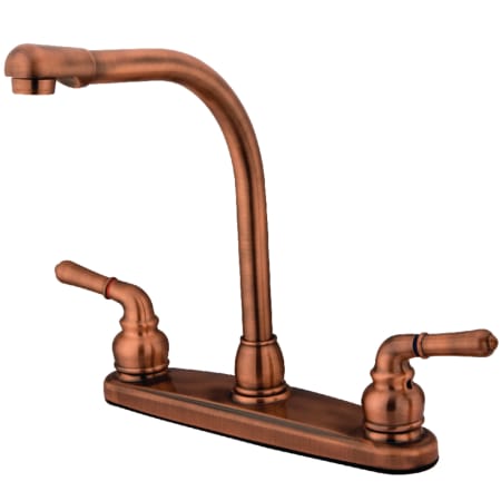 A large image of the Kingston Brass KB75.LS Antique Copper