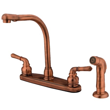 A large image of the Kingston Brass KB75.SP Antique Copper