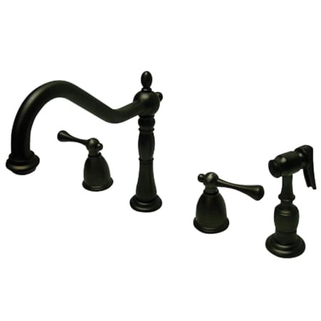 A large image of the Kingston Brass KB779.BLBS Oil Rubbed Bronze