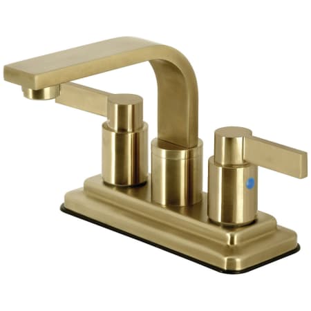 A large image of the Kingston Brass KB846.NDL Brushed Brass