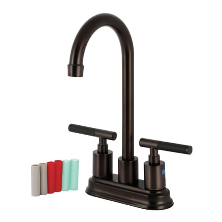 A large image of the Kingston Brass KB849.CKL Oil Rubbed Bronze