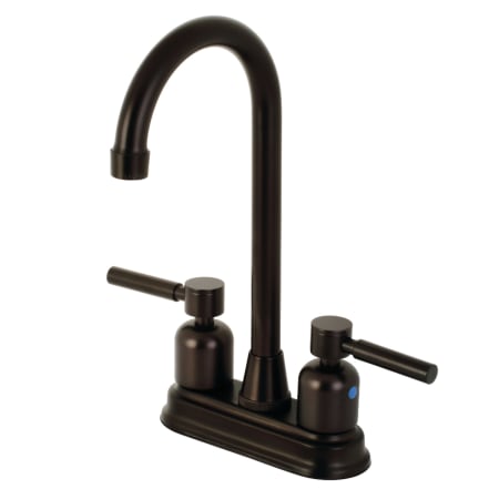 A large image of the Kingston Brass KB849.DL Oil Rubbed Bronze