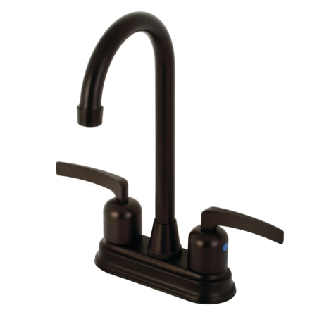 A large image of the Kingston Brass KB849.EFL Oil Rubbed Bronze