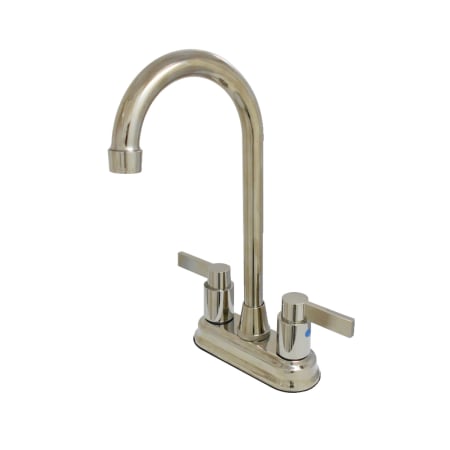 A large image of the Kingston Brass KB849.NDL Polished Nickel