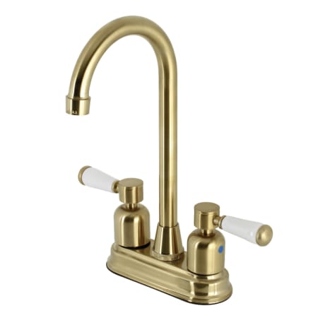 A large image of the Kingston Brass KB849.DPL Brushed Brass