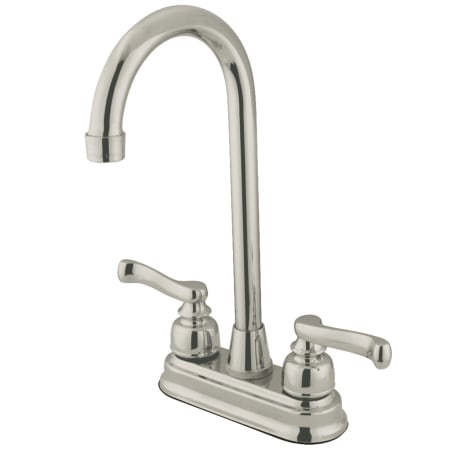 A large image of the Kingston Brass KB849.FL Brushed Nickel