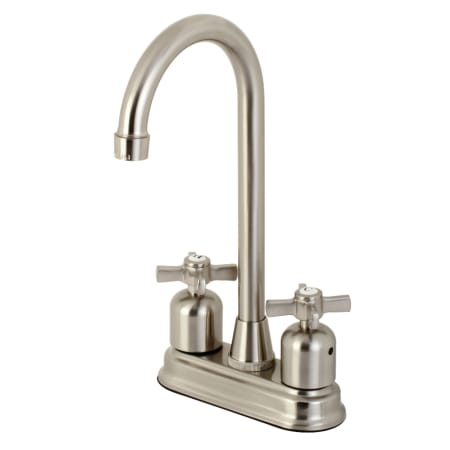 A large image of the Kingston Brass KB849.ZX Brushed Nickel