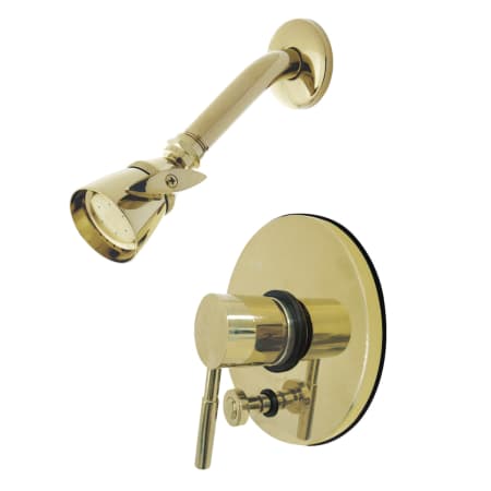 A large image of the Kingston Brass KB869.0DLSO Polished Brass