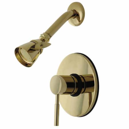A large image of the Kingston Brass KB869.DLSO Polished Brass