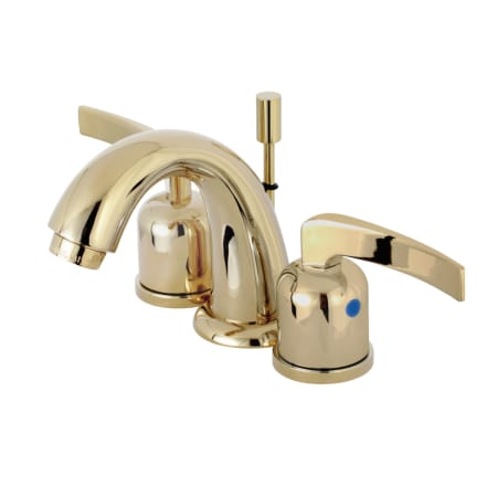 A large image of the Kingston Brass KB891.EFL Polished Brass