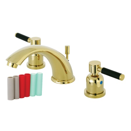 A large image of the Kingston Brass KB896.DKL Polished Brass