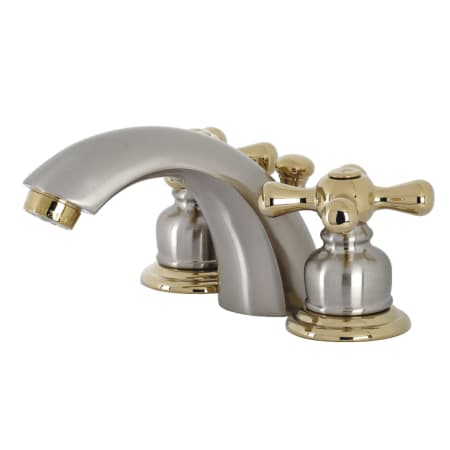 A large image of the Kingston Brass KB94.AX Satin Nickel / Polished Brass