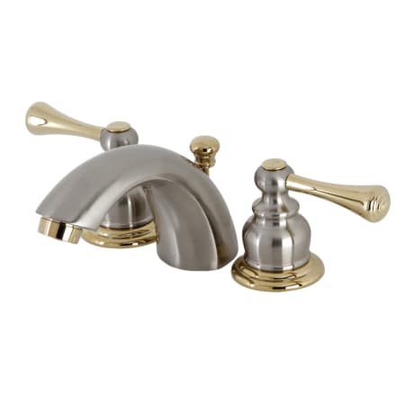 A large image of the Kingston Brass KB94.BL Brushed Nickel / Polished Brass