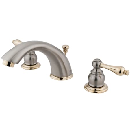 A large image of the Kingston Brass KB97.AL Brushed Nickel/Polished Brass