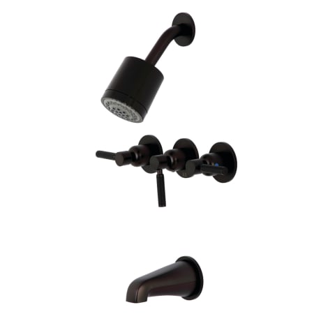 A large image of the Kingston Brass KBX813.DKL Oil Rubbed Bronze