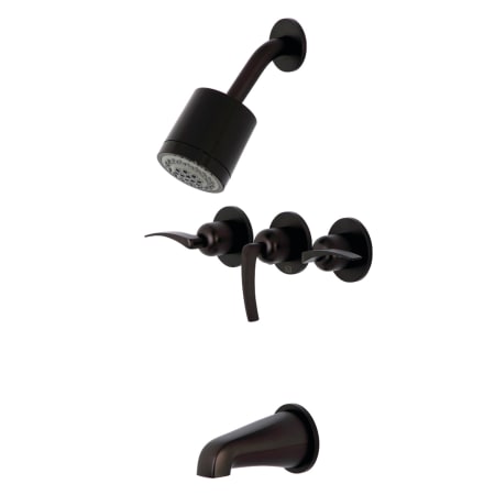 A large image of the Kingston Brass KBX813.EFL Oil Rubbed Bronze
