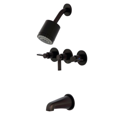 A large image of the Kingston Brass KBX813.NDL Oil Rubbed Bronze