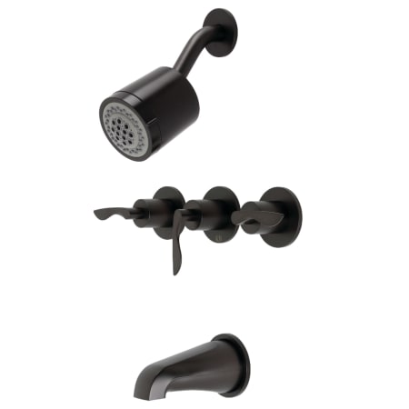 A large image of the Kingston Brass KBX813.SVL Oil Rubbed Bronze