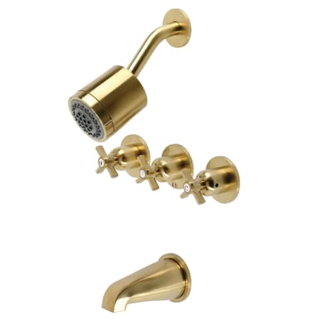 A large image of the Kingston Brass KBX813.ZX Brushed Brass