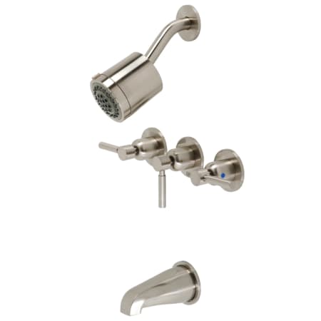 A large image of the Kingston Brass KBX813.DL Brushed Nickel