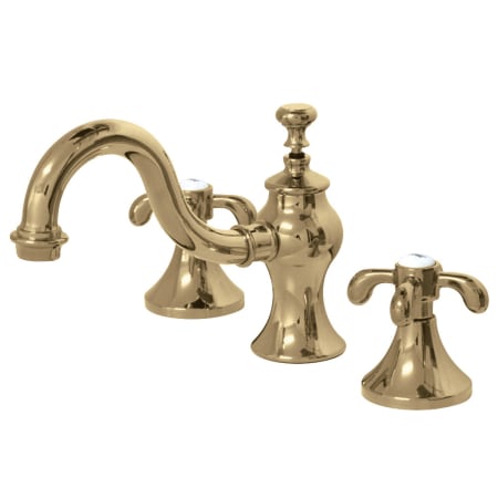 A large image of the Kingston Brass KS716.TX Polished Brass