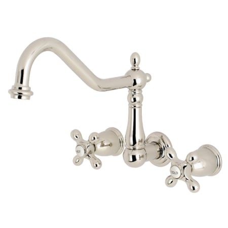 A large image of the Kingston Brass KS102.AX Polished Nickel