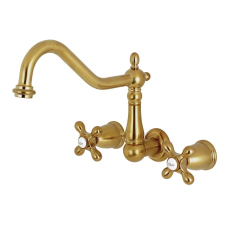 A large image of the Kingston Brass KS102.AX Brushed Brass