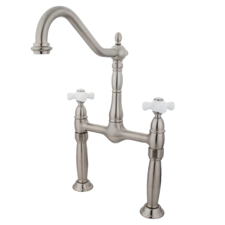 A large image of the Kingston Brass KS107.PX Brushed Nickel