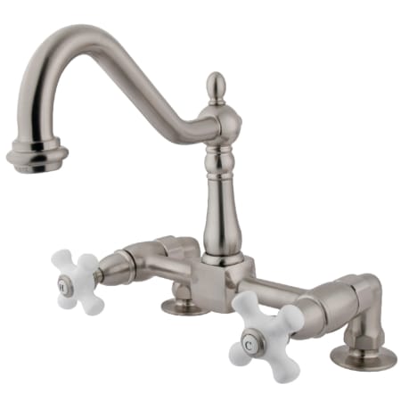 A large image of the Kingston Brass KS114.PX Brushed Nickel