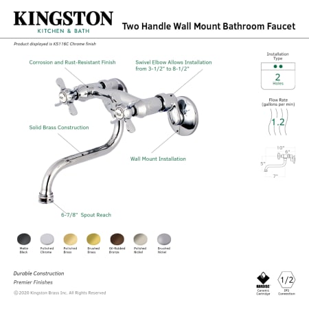 A large image of the Kingston Brass KS116 Alternate Image