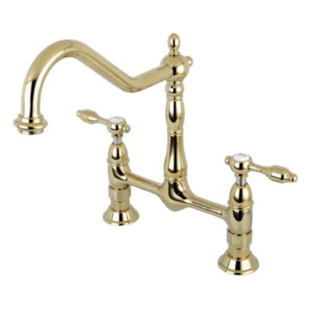 A large image of the Kingston Brass KS117.TAL Polished Brass