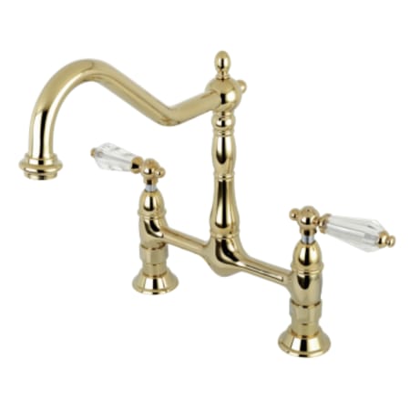 A large image of the Kingston Brass KS117.WLL Polished Brass