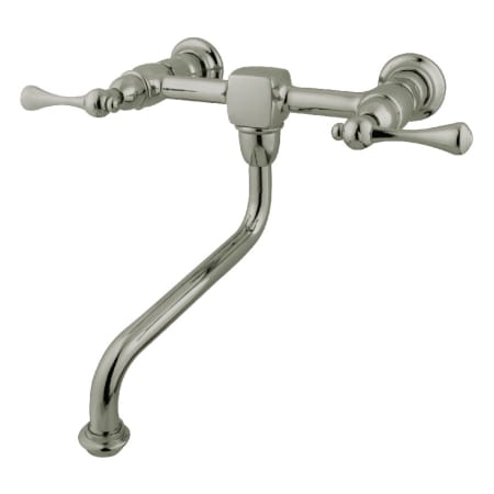 A large image of the Kingston Brass KS121.BL Brushed Nickel