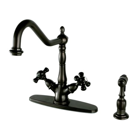A large image of the Kingston Brass KS123.PKXBS Oil Rubbed Bronze