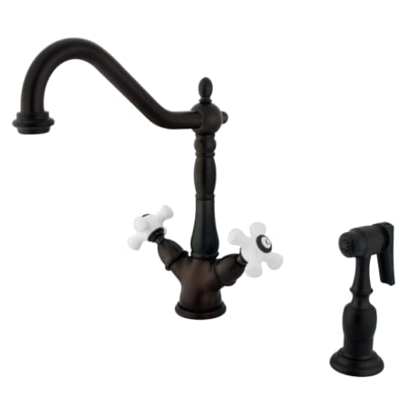 A large image of the Kingston Brass KS123.PXBS Oil Rubbed Bronze