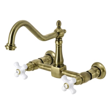 A large image of the Kingston Brass KS124.PX Antique Brass