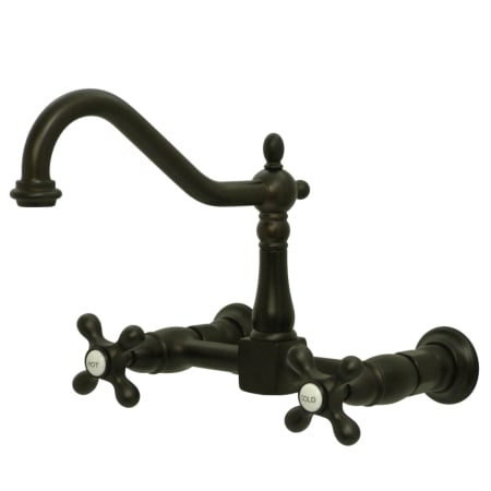 A large image of the Kingston Brass KS124.AX Oil Rubbed Bronze
