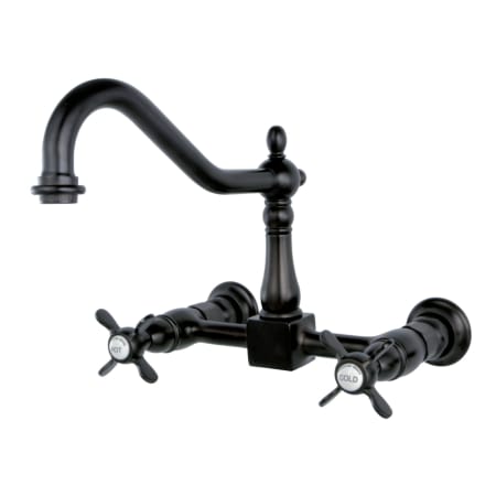 A large image of the Kingston Brass KS124.BEX Oil Rubbed Bronze