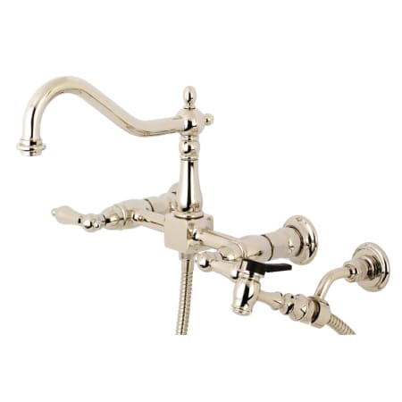 A large image of the Kingston Brass KS124.ALBS Polished Nickel