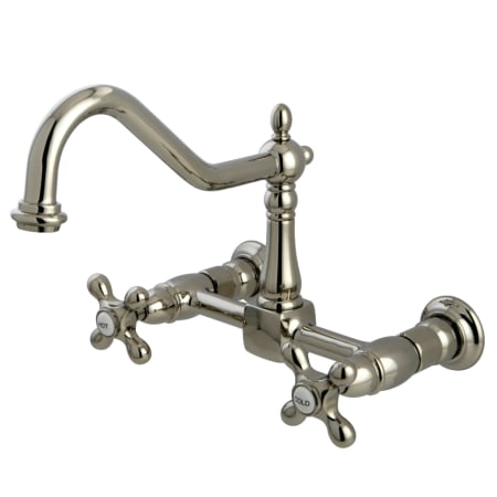 A large image of the Kingston Brass KS124.AX Polished Nickel