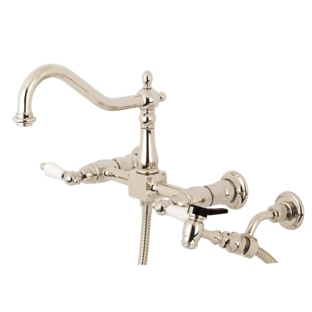 A large image of the Kingston Brass KS124.PLBS Polished Nickel