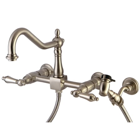 A large image of the Kingston Brass KS124.ALBS Brushed Nickel