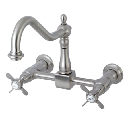 A large image of the Kingston Brass KS124.BEX Brushed Nickel