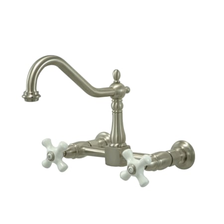 A large image of the Kingston Brass KS124.PX Brushed Nickel