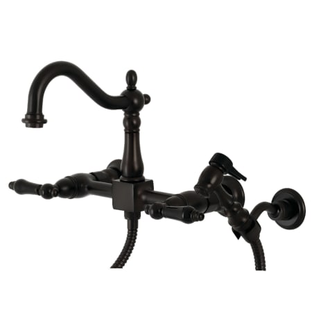 A large image of the Kingston Brass KS126.PKLBS Oil Rubbed Bronze