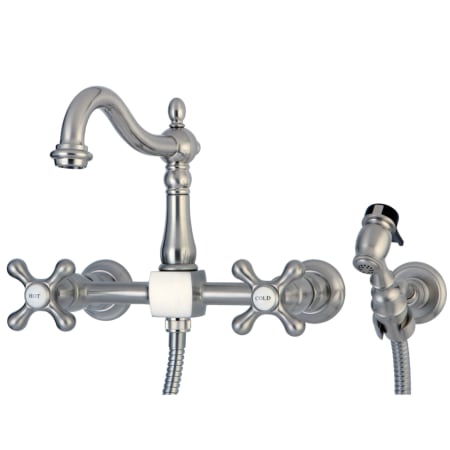 A large image of the Kingston Brass KS126AXBS Brushed Nickel