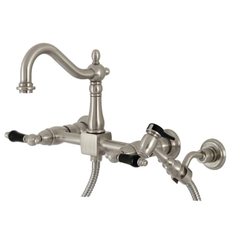 A large image of the Kingston Brass KS126.PKLBS Brushed Nickel