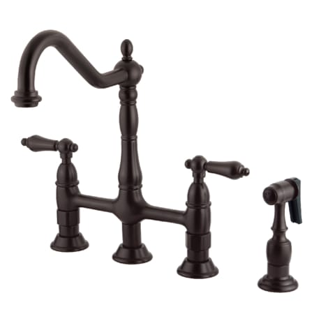 A large image of the Kingston Brass KS127.ALBS Oil Rubbed Bronze