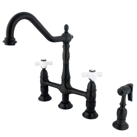 A large image of the Kingston Brass KS127.PXBS Oil Rubbed Bronze